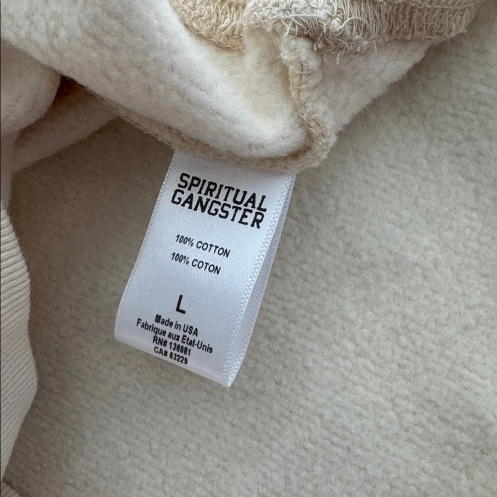 ❤️Spiritual Gangster Lovers Boyfriend Cotton Graphic Sweatshirt. Ladies L - Picture 10 of 14